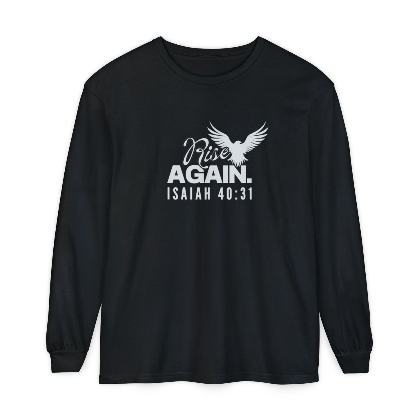 Rise Long Sleeve Tee, Isaiah 40:31 Unisex