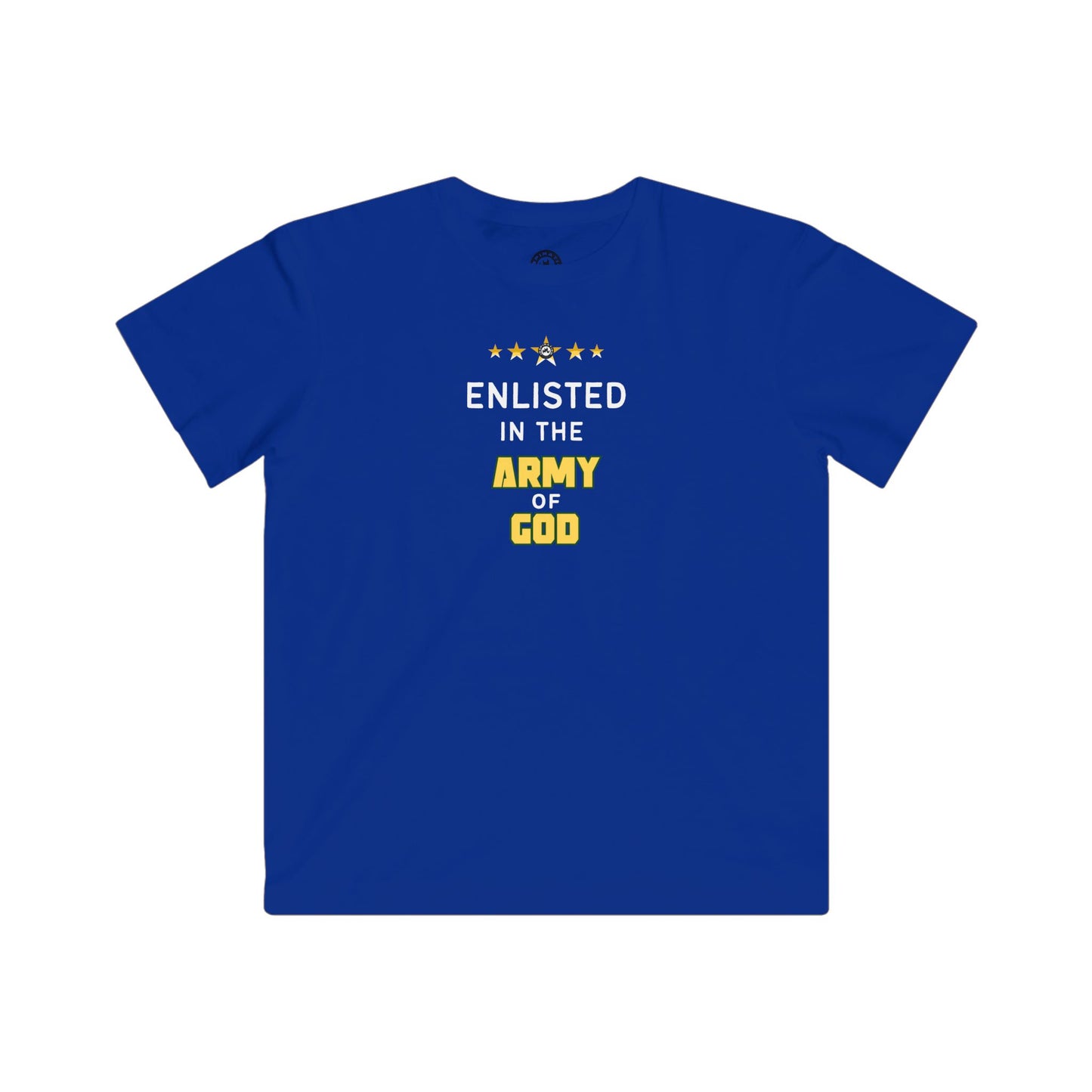 Enlisted In The Army of God Kids Tee