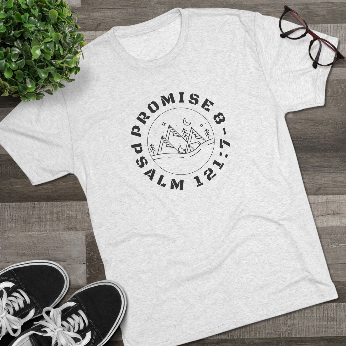 Promise Psalm 121:7-8 Unisex Tri-Blend Crew Tee