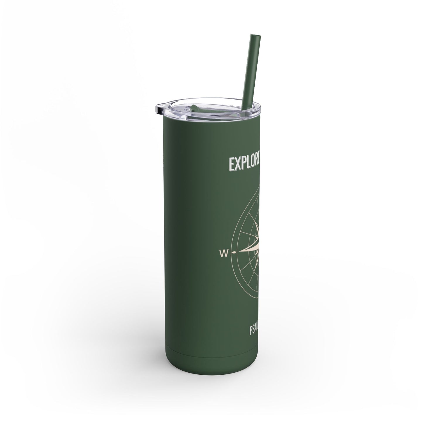 Explore The World Skinny Matte Tumbler, 20oz