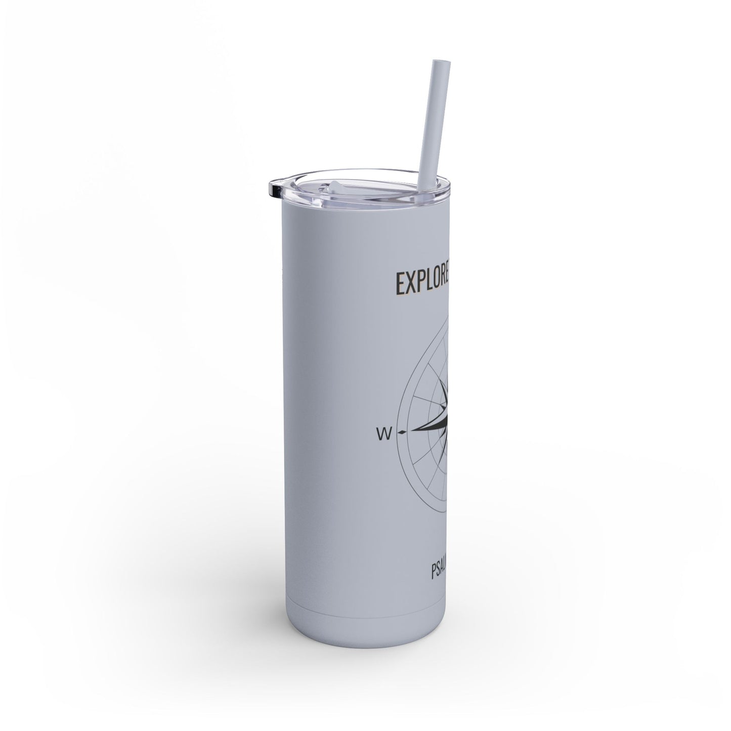 Explore The World Skinny Matte Tumbler, 20oz