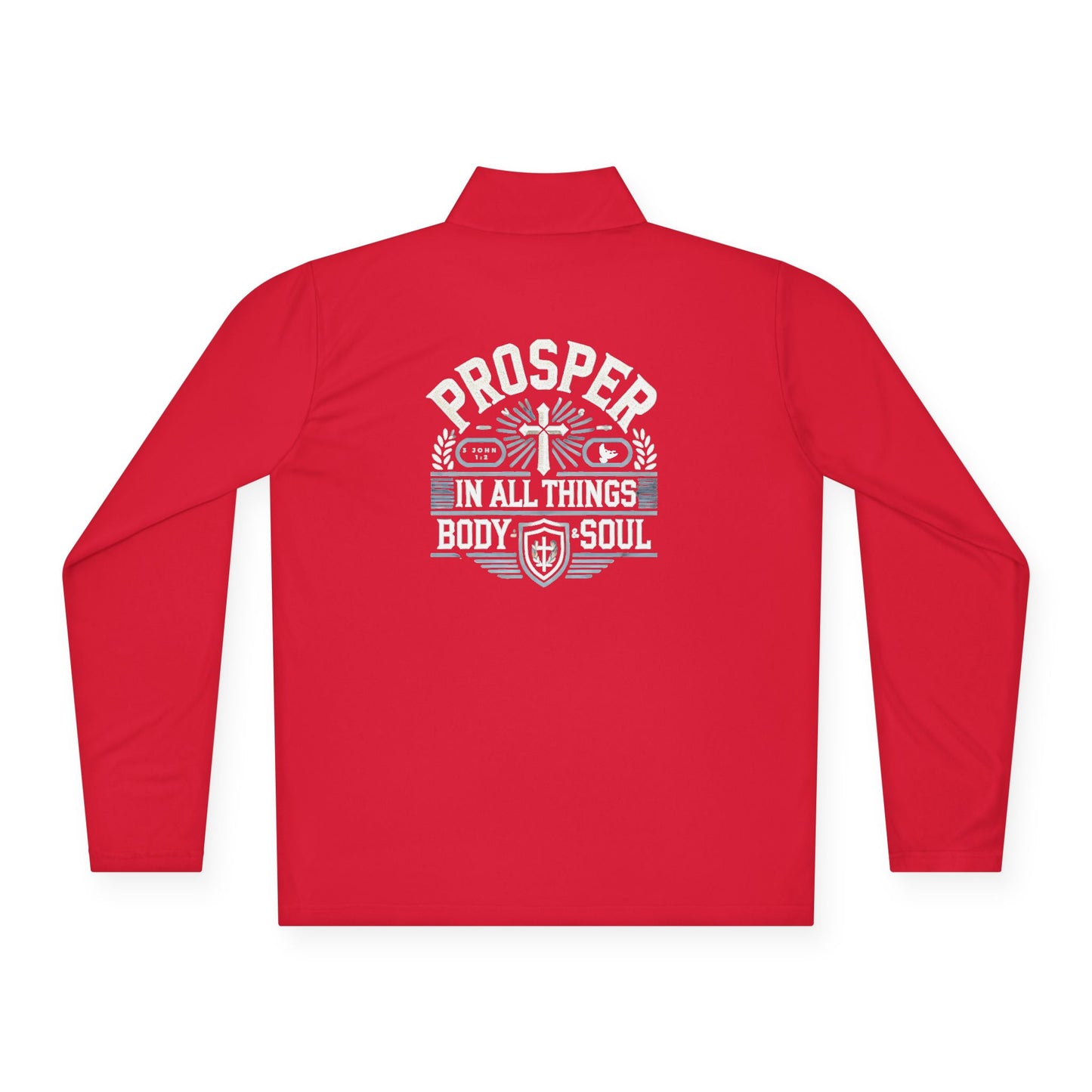 Prosper 3 John 1:2 - Unisex Quarter-Zip Track Shirt Pullover