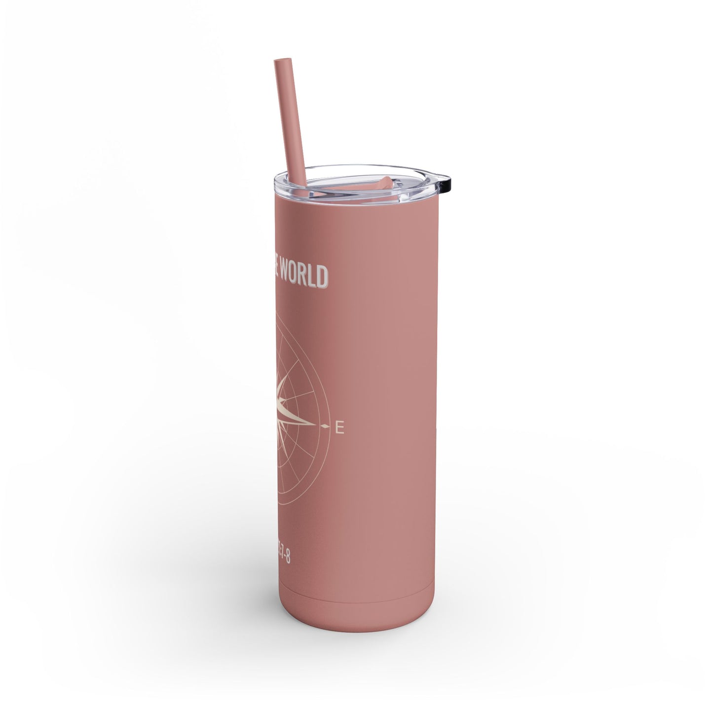 Explore The World Skinny Matte Tumbler, 20oz