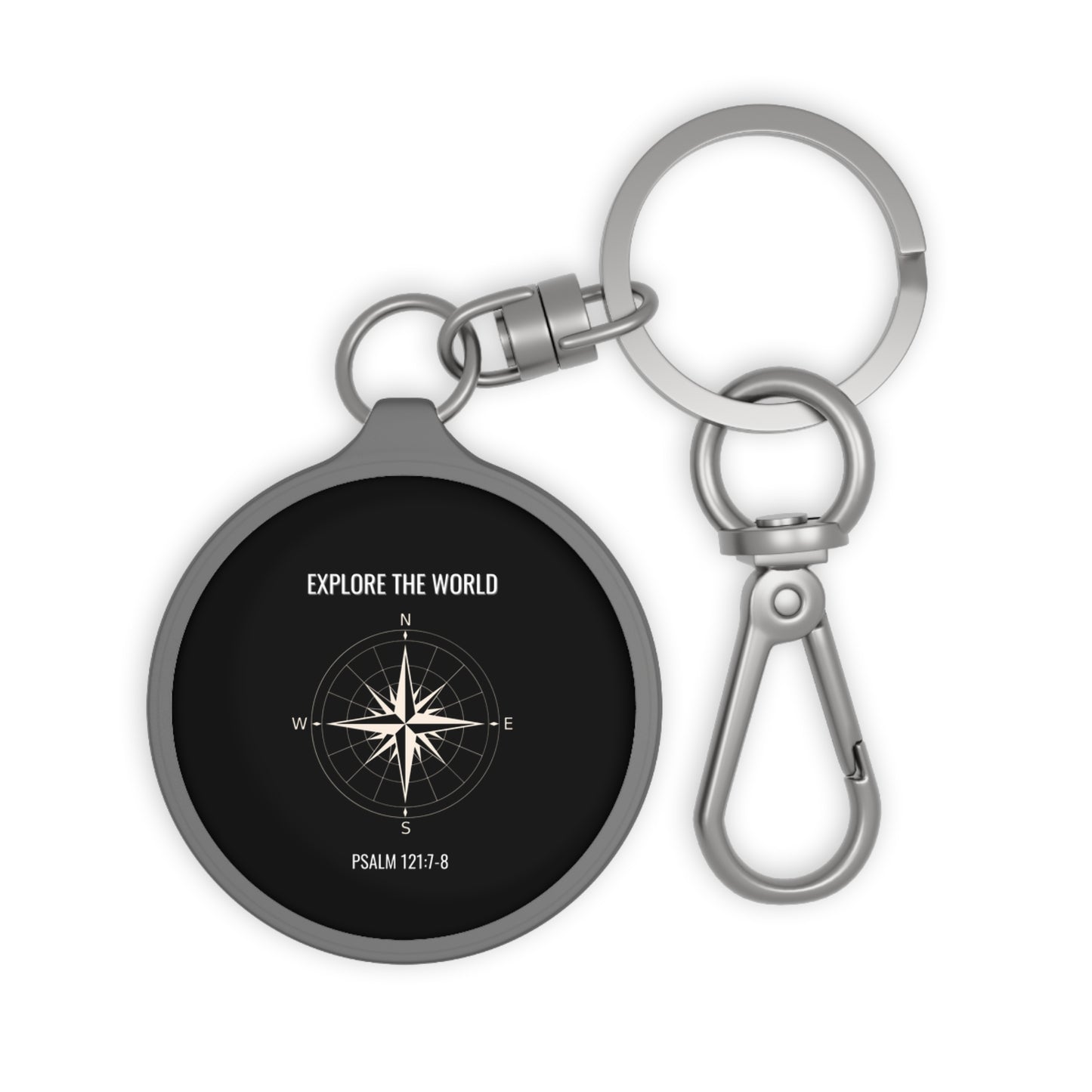 Explore The World Psalm 121:7-8 Key Chain