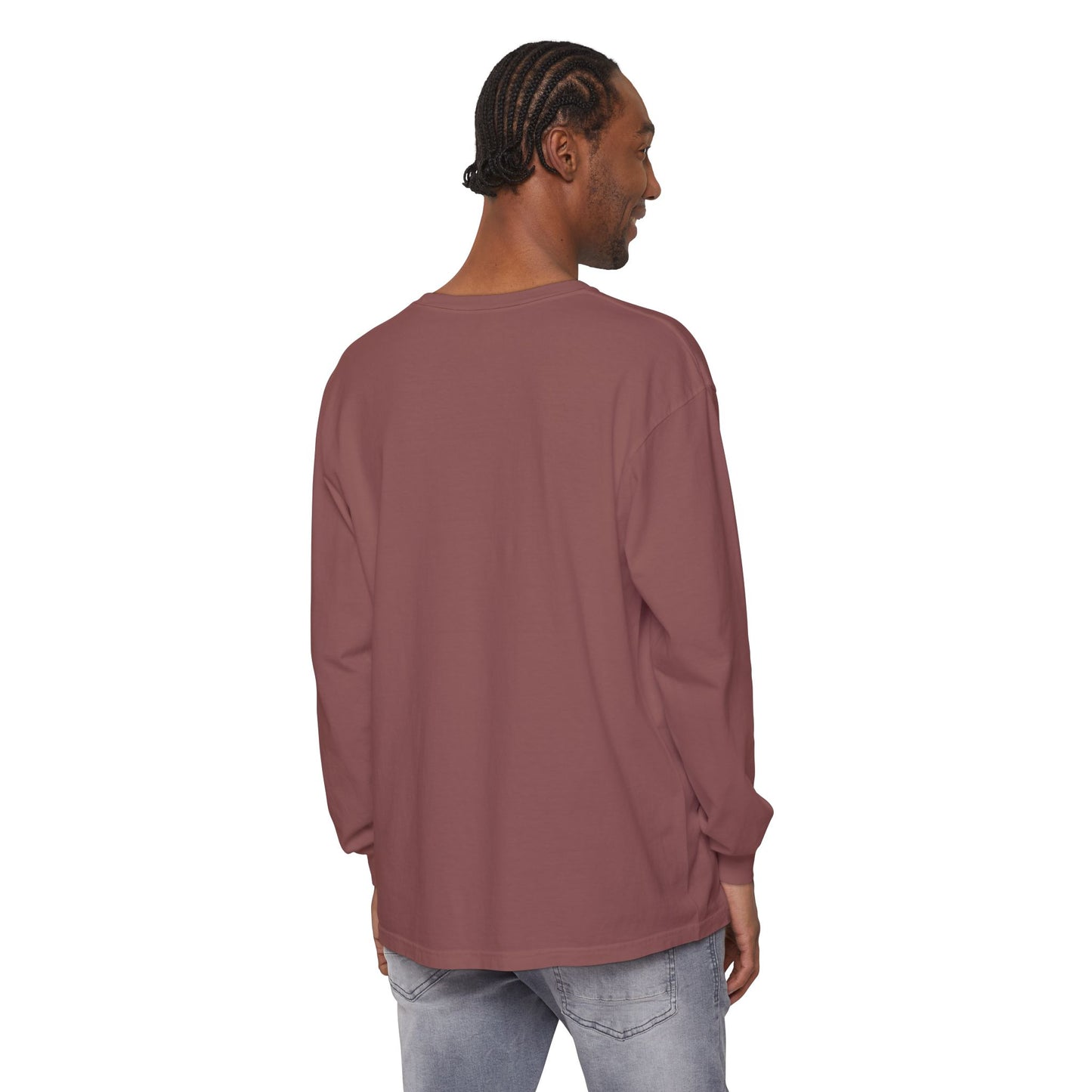 Guided to Haven Psalm 107:29–30 Long Sleeve T-Shirt - Nautical Theme