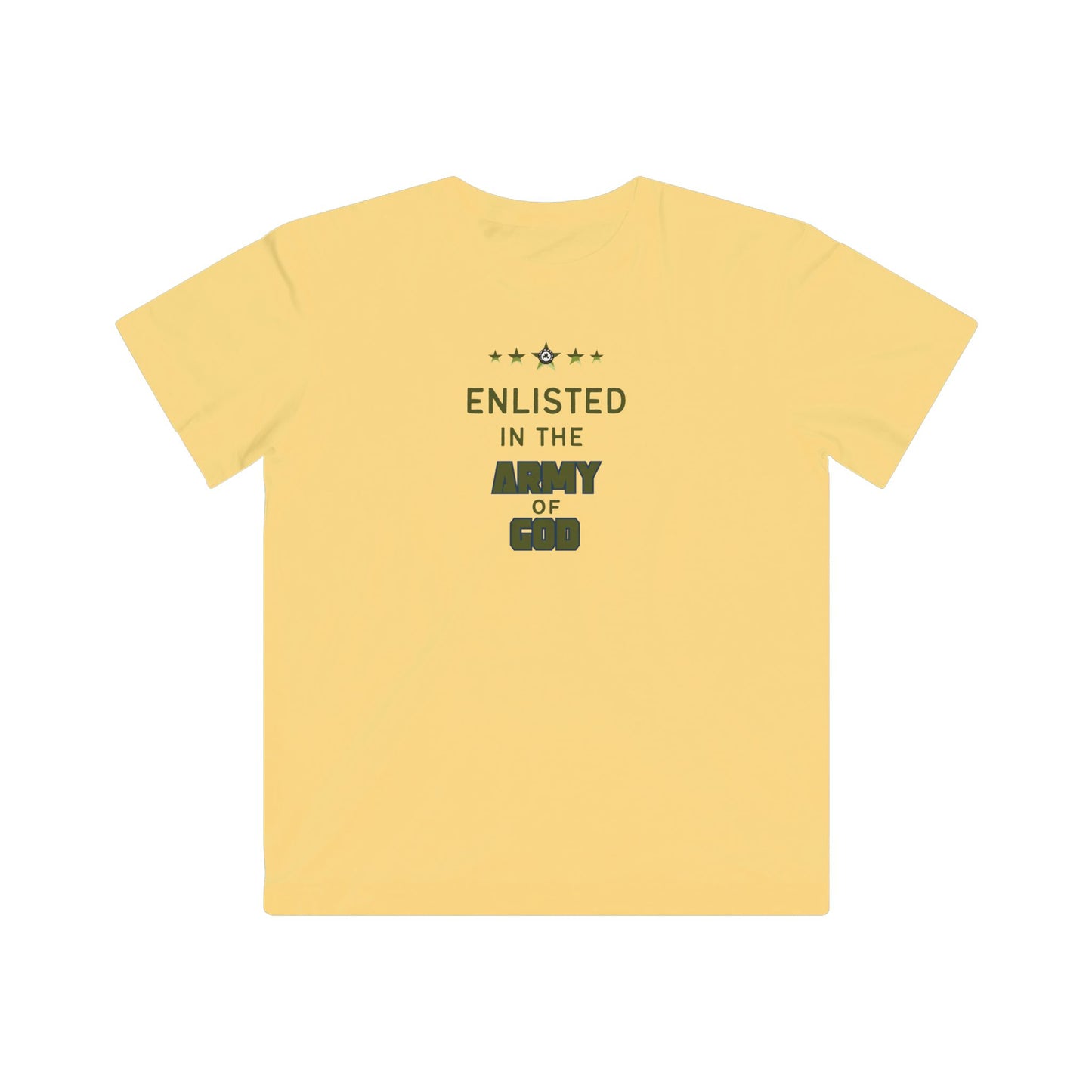 Enlisted In The Army of God Kids Tee