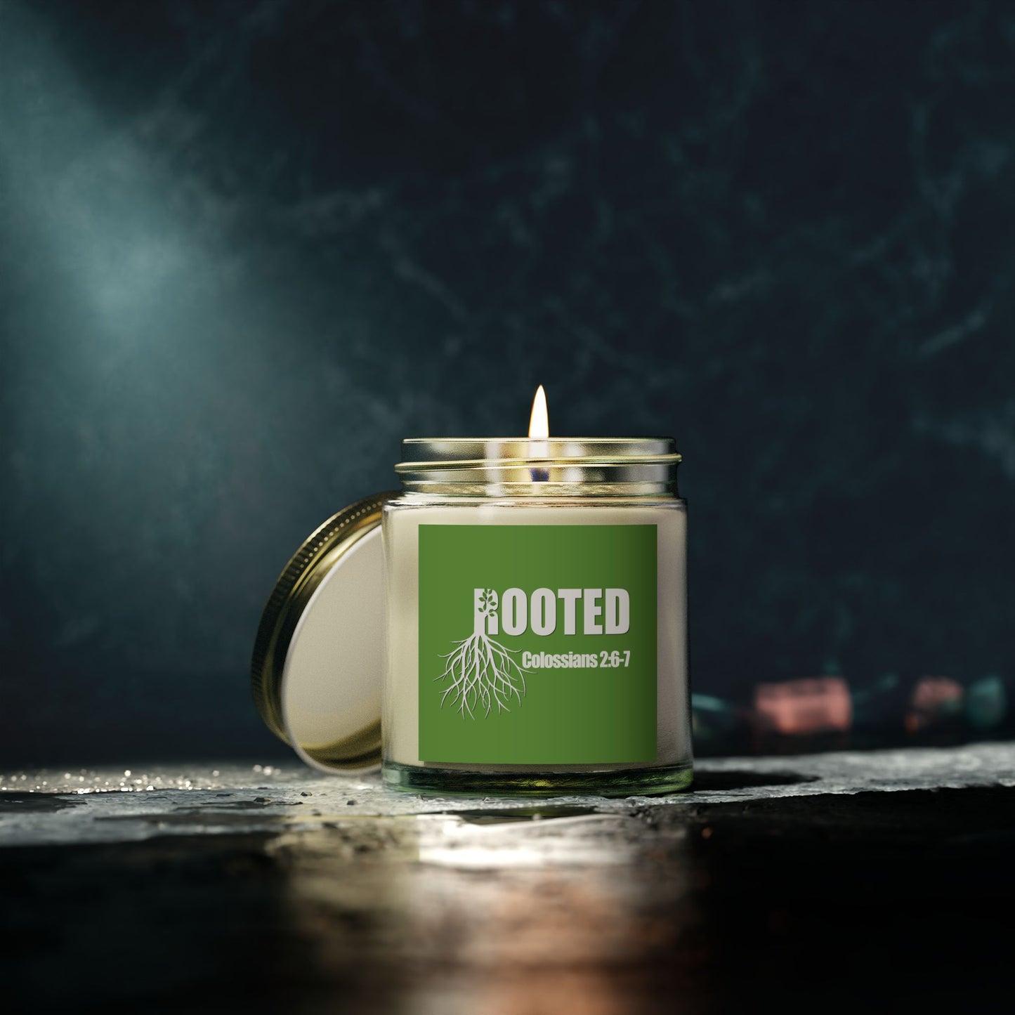 Rooted Scented Candles - Coconut Apricot Wax (4oz & 9oz)