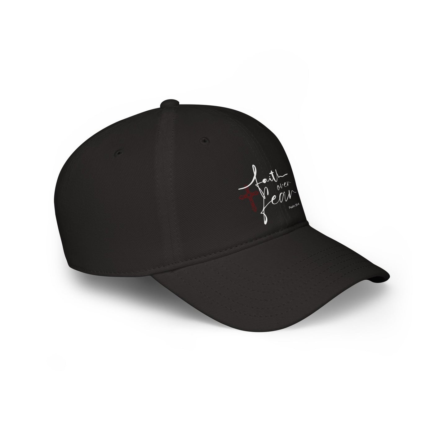 Ladies Faith Over Fear Psalm 34:4 Baseball Cap