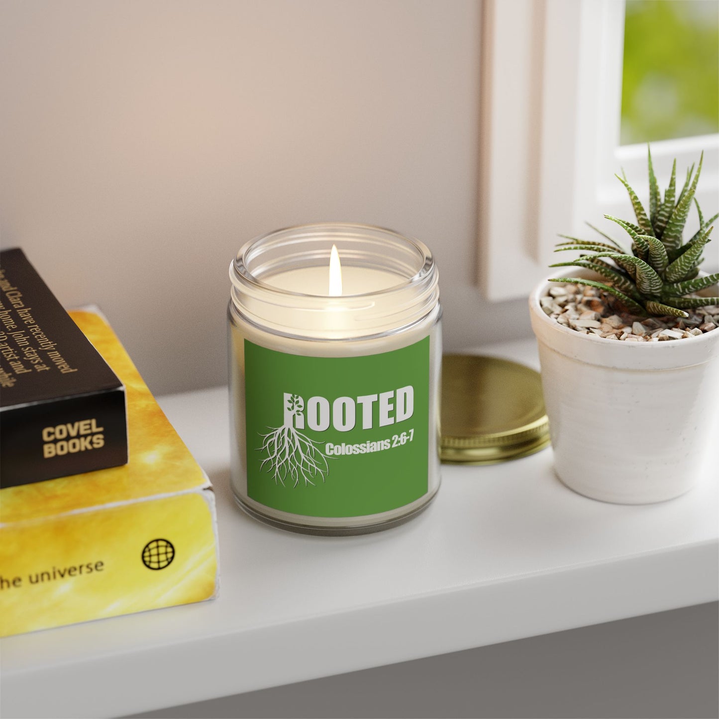 Rooted Scented Candles - Coconut Apricot Wax (4oz & 9oz)