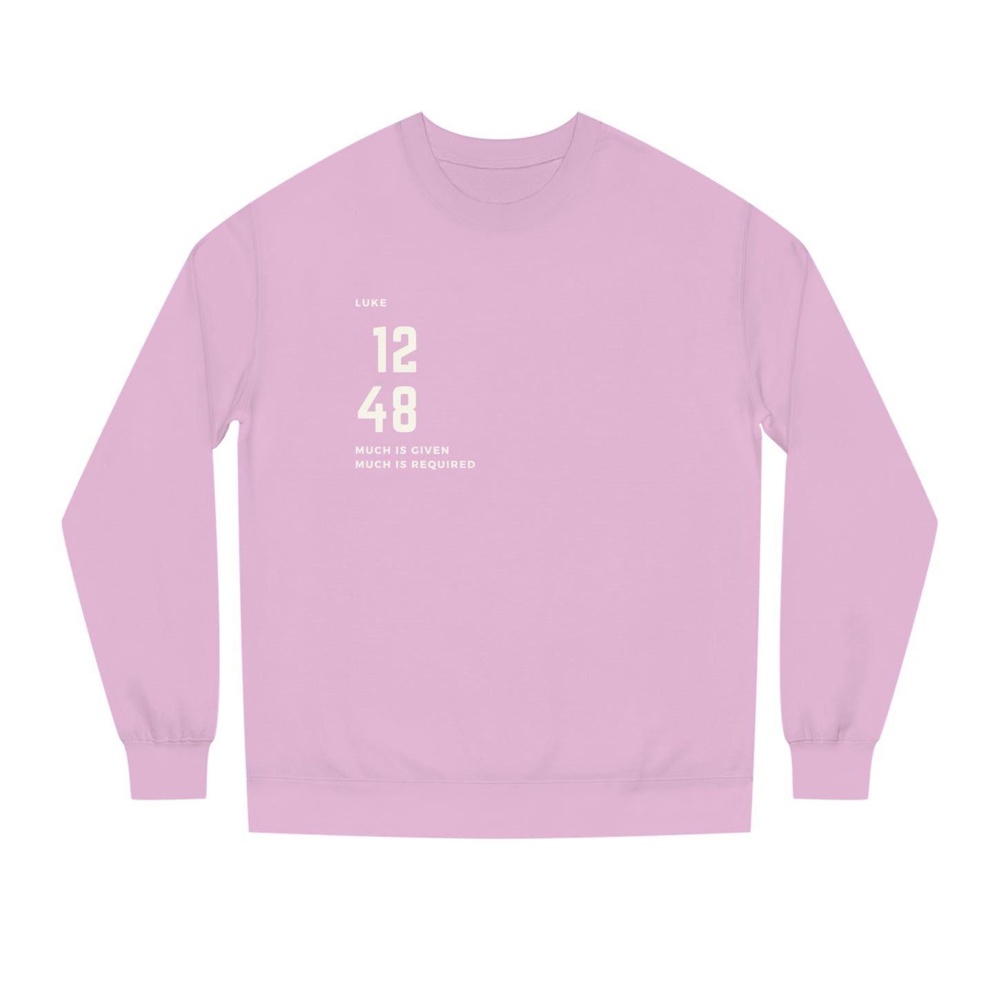 Luke 12-48 Logo Unisex Crew Neck Sweatshirt