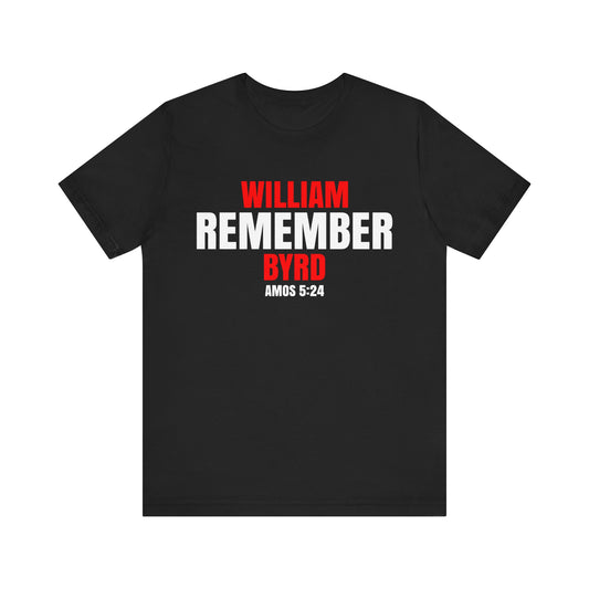 The Remember Series-William Byrd-Unisex Jersey Short Sleeve Tee