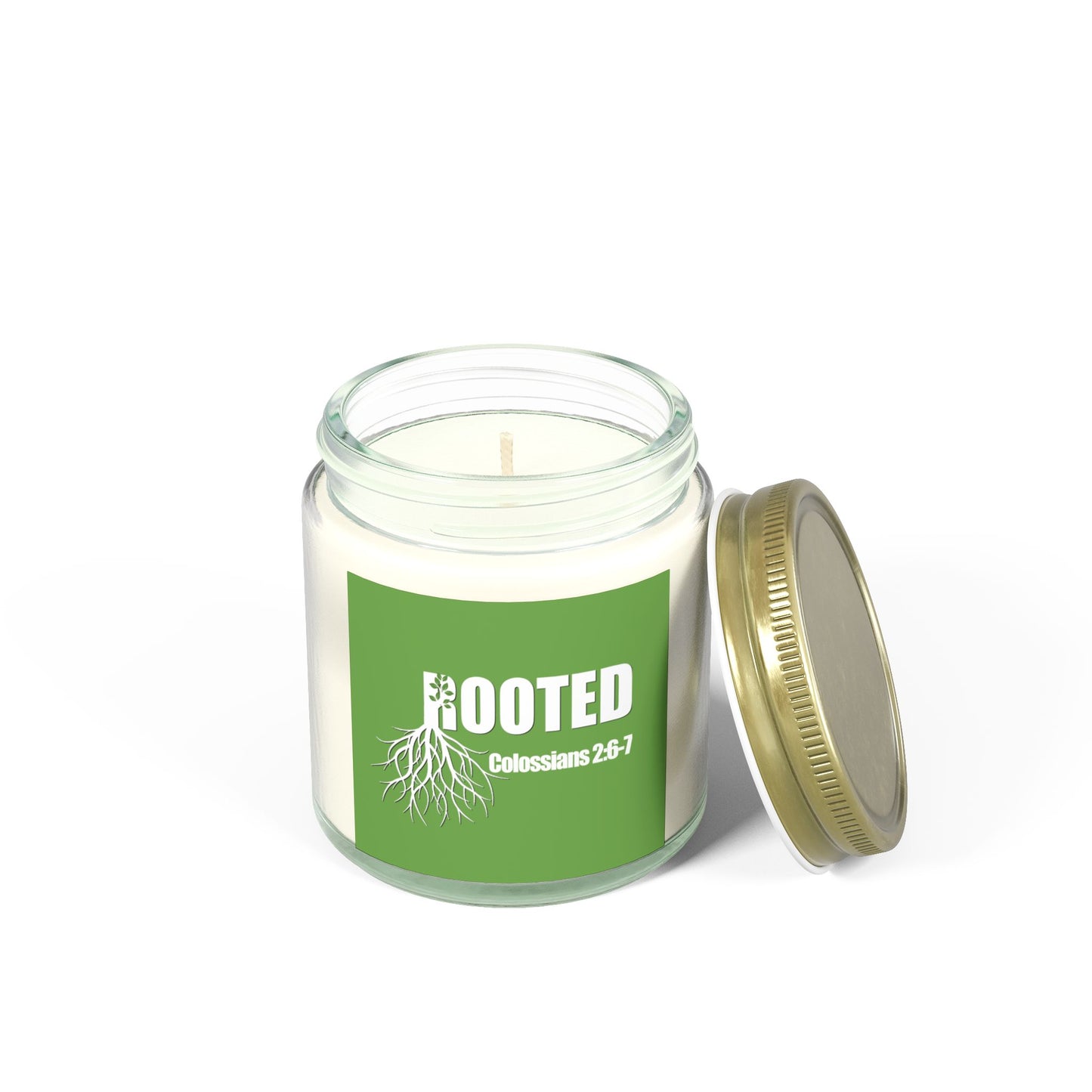 Rooted Scented Candles - Coconut Apricot Wax (4oz & 9oz)