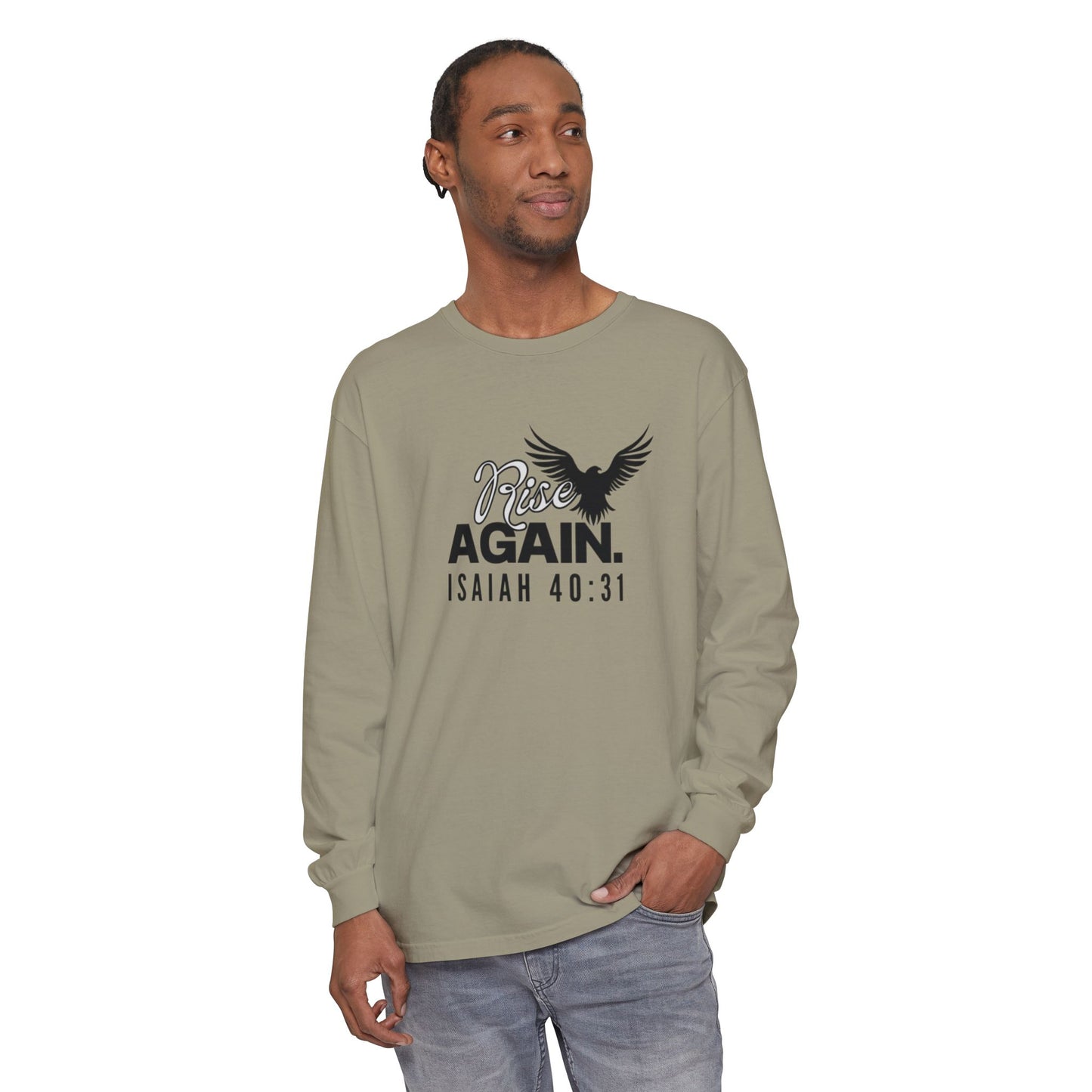Rise Long Sleeve Tee, Isaiah 40:31 Unisex
