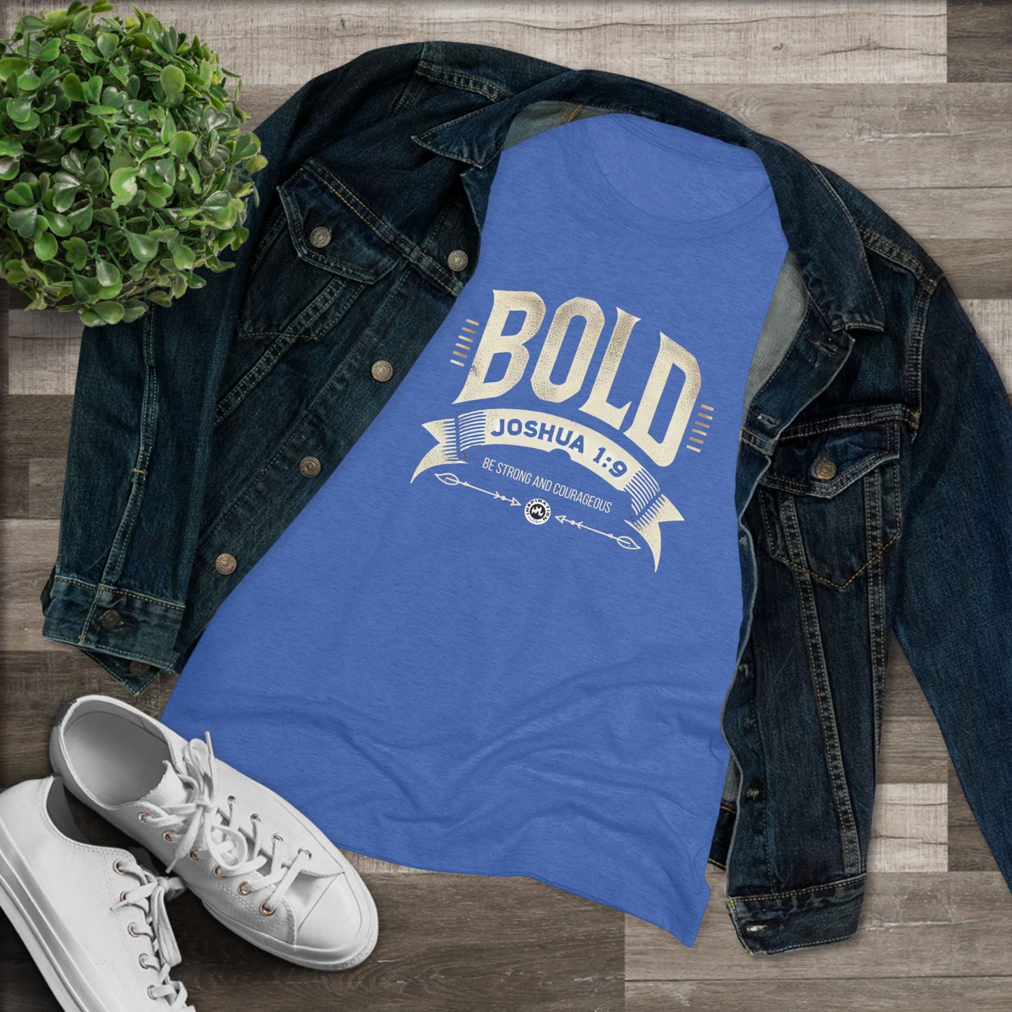 BOLD Joshua 1:9 Women's Triblend Tee