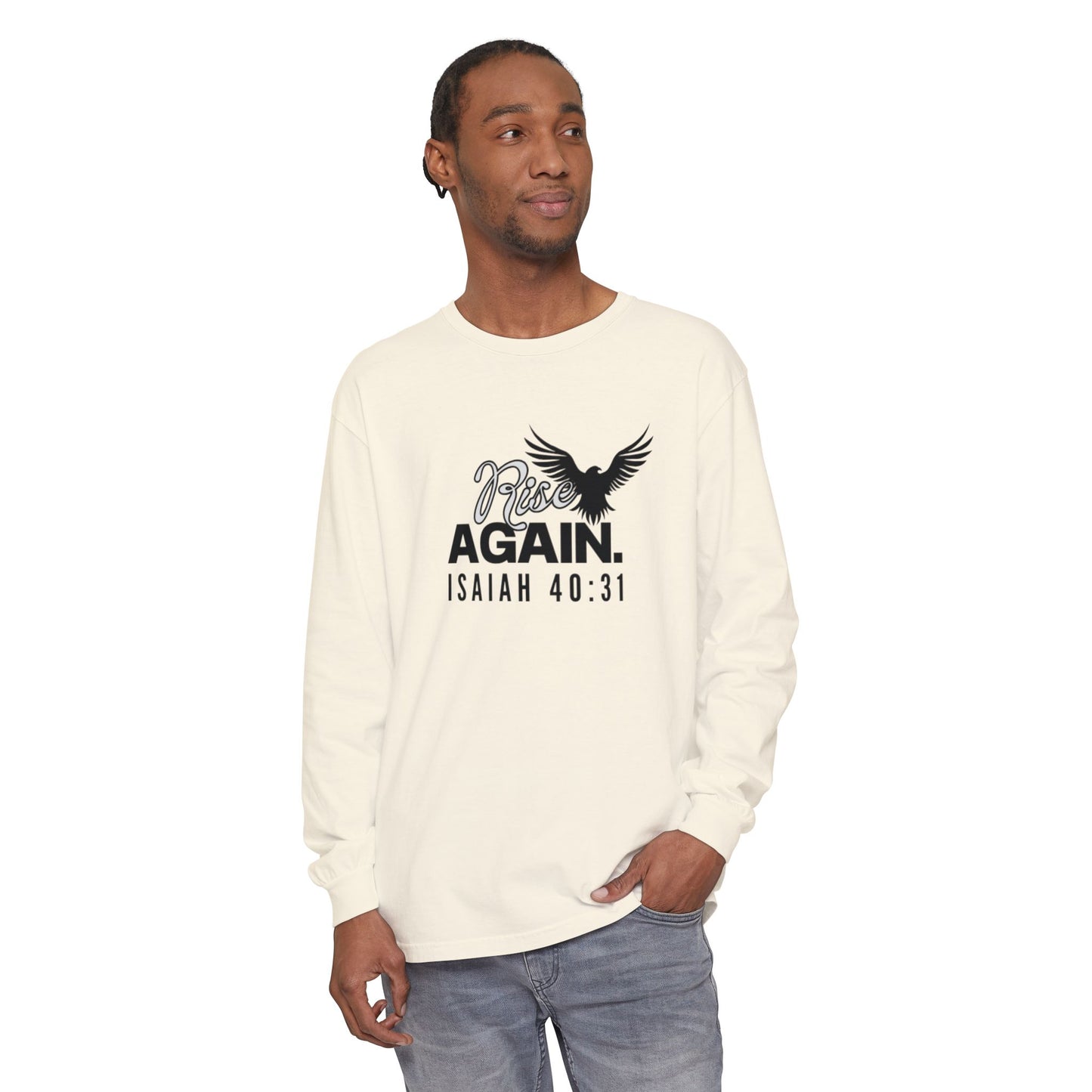 Rise Long Sleeve Tee, Isaiah 40:31 Unisex