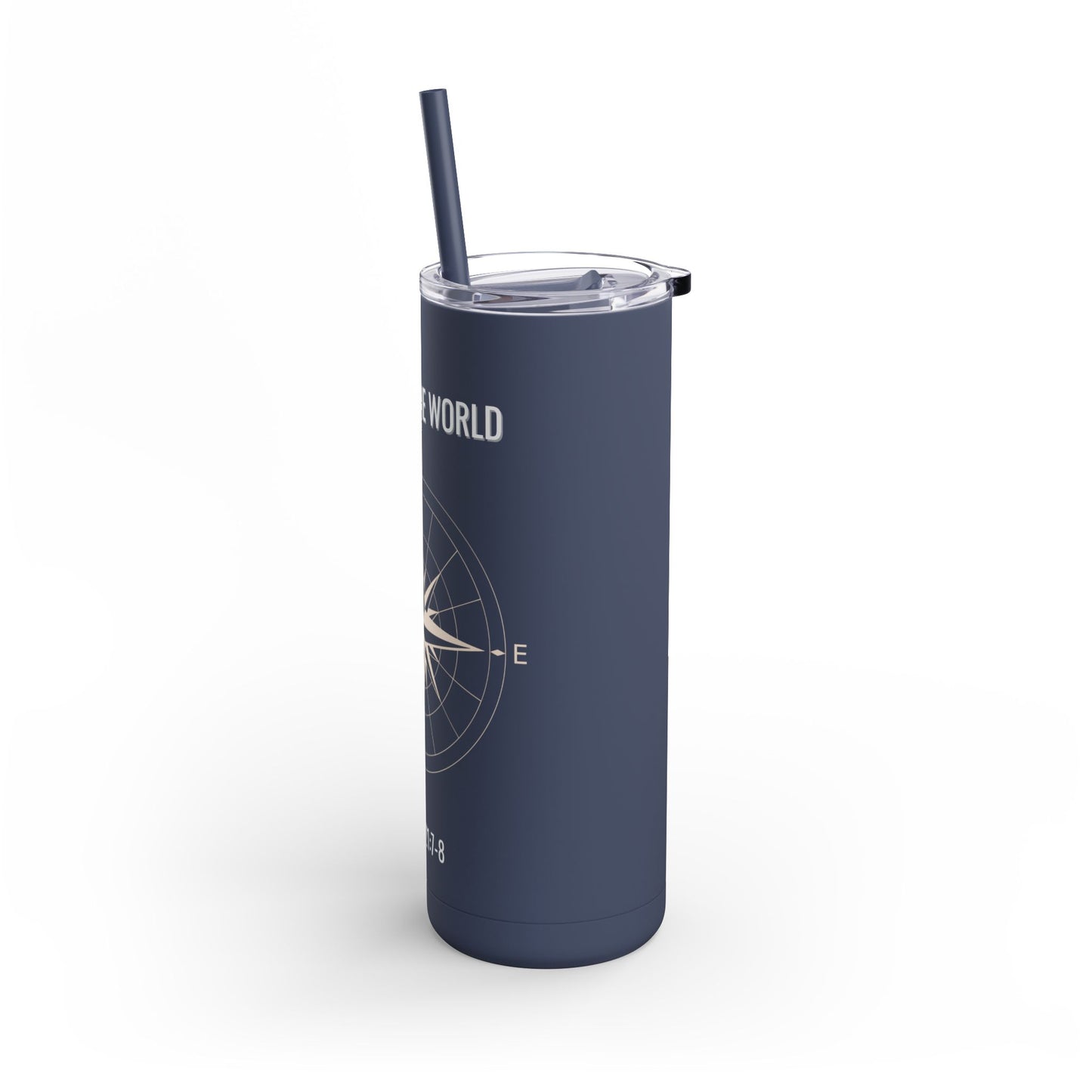 Explore The World Skinny Matte Tumbler, 20oz