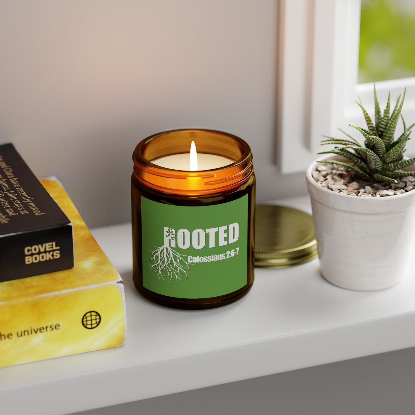 Rooted Scented Candles - Coconut Apricot Wax (4oz & 9oz)