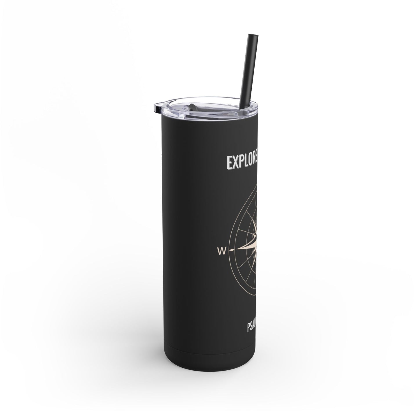 Explore The World Skinny Matte Tumbler, 20oz