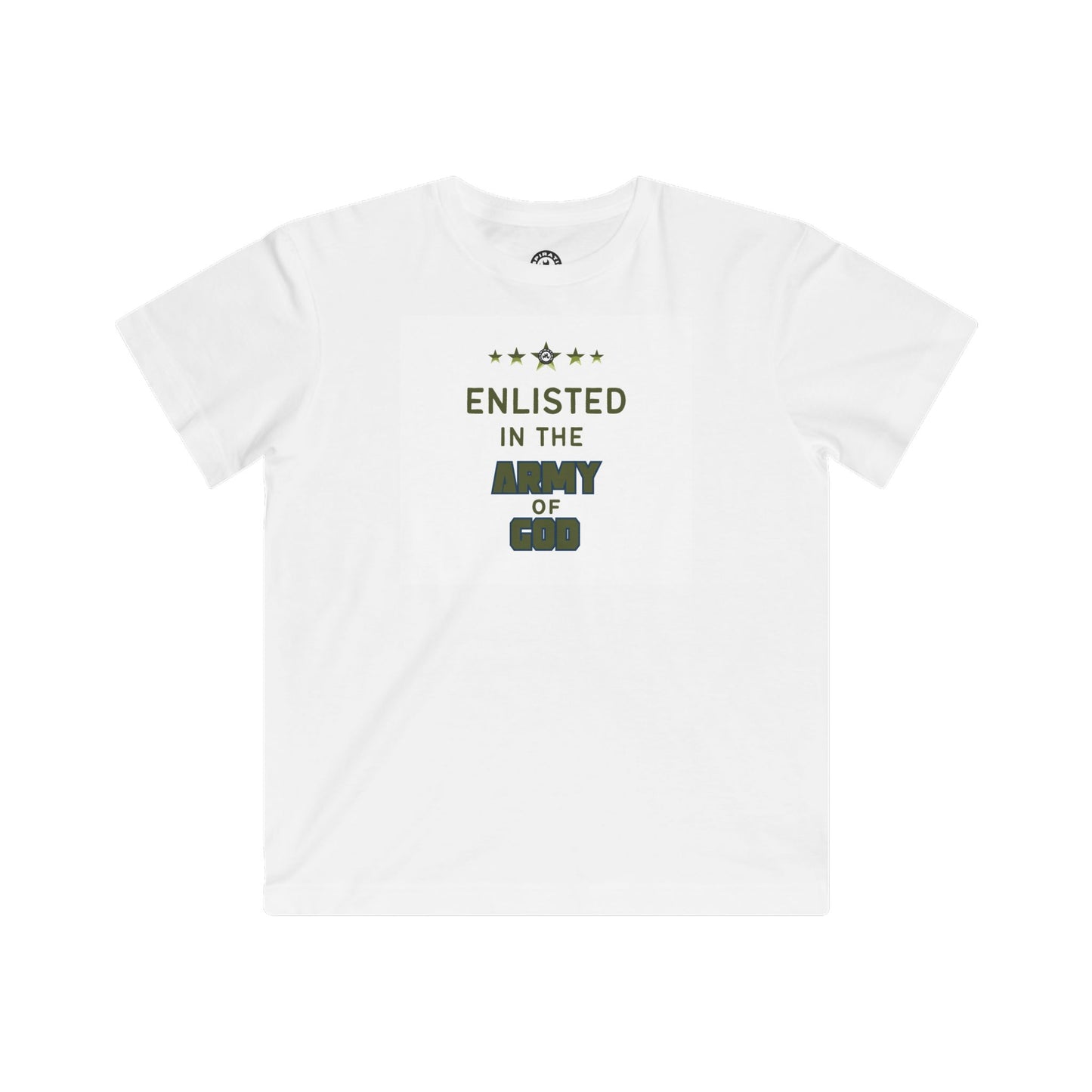 Enlisted In The Army of God Kids Tee
