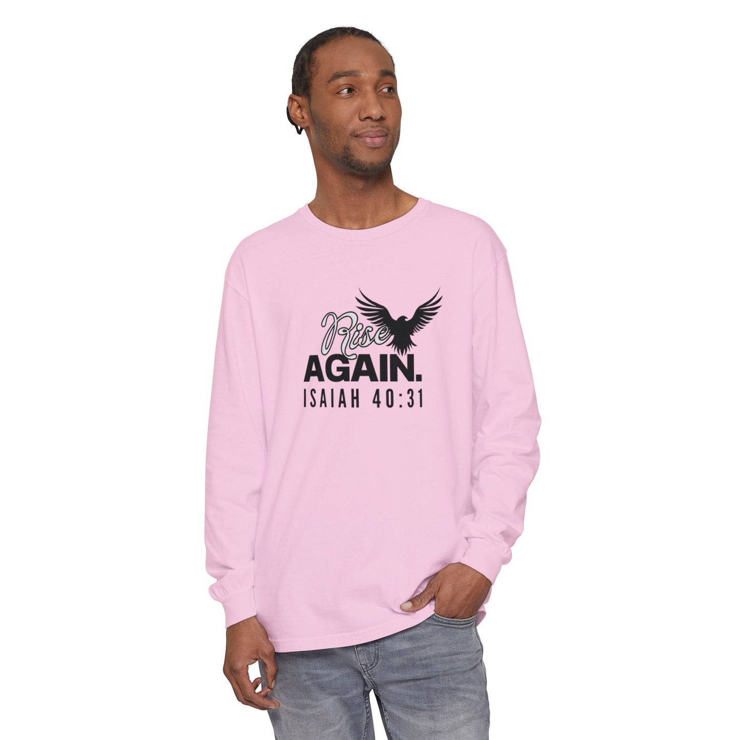 Rise Long Sleeve Tee, Isaiah 40:31 Unisex