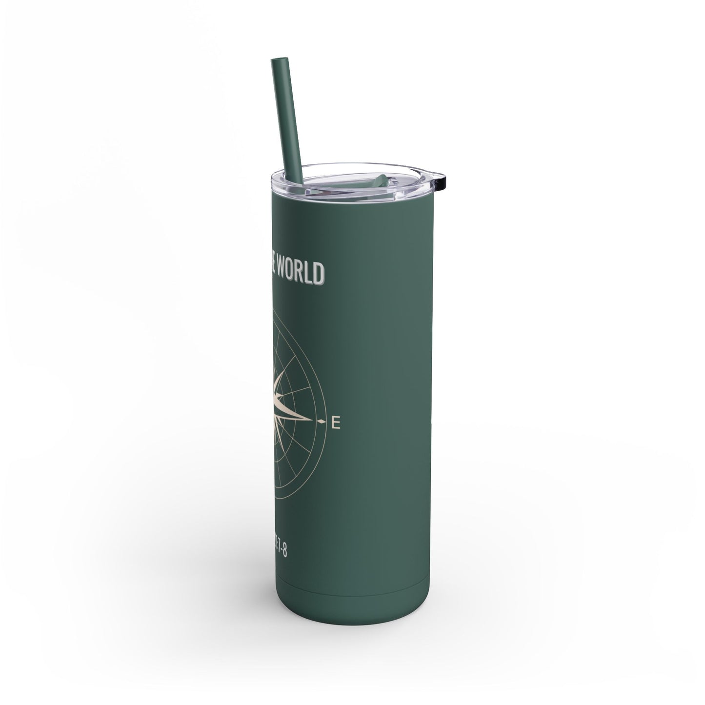 Explore The World Skinny Matte Tumbler, 20oz