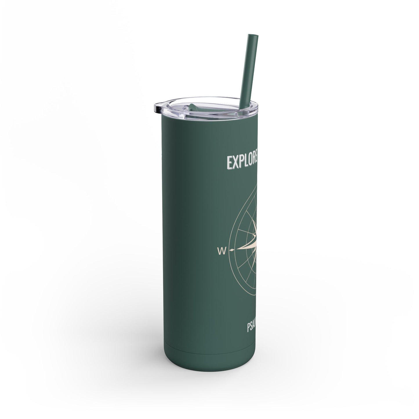 Explore The World Skinny Matte Tumbler, 20oz