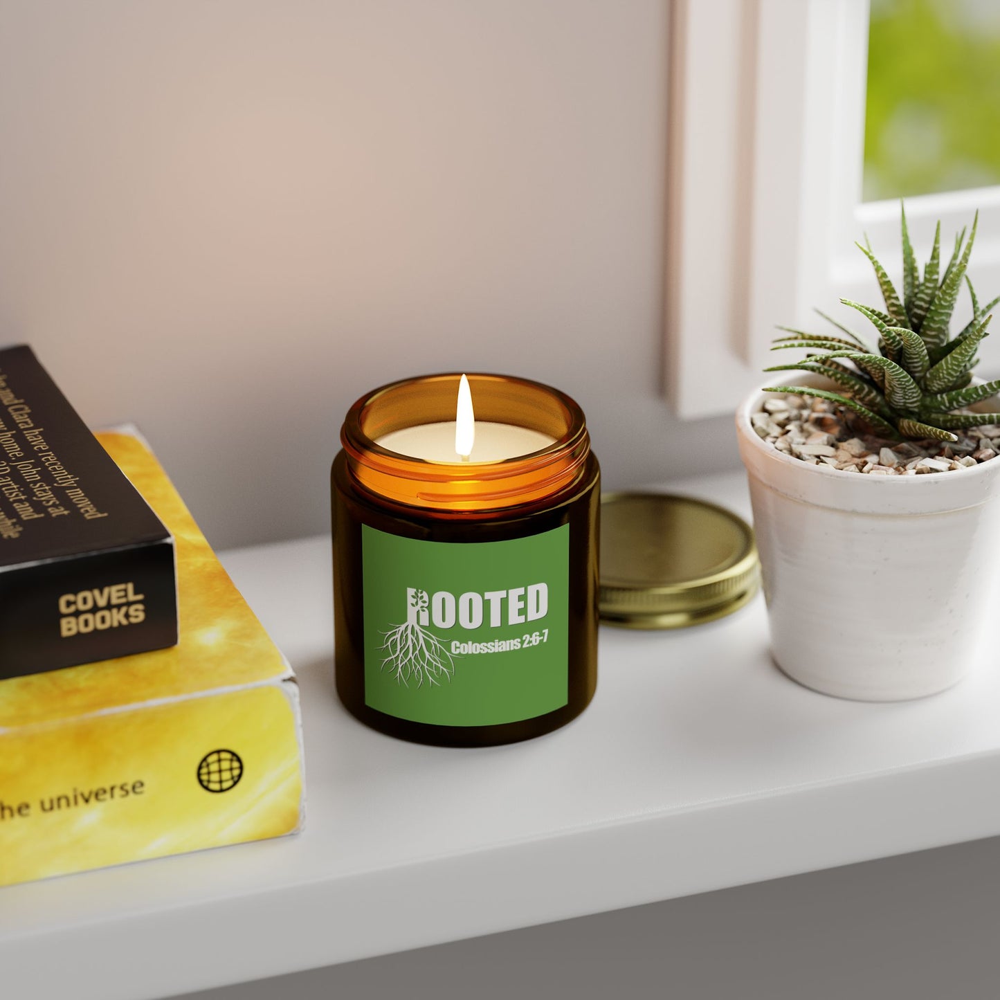 Rooted Scented Candles - Coconut Apricot Wax (4oz & 9oz)