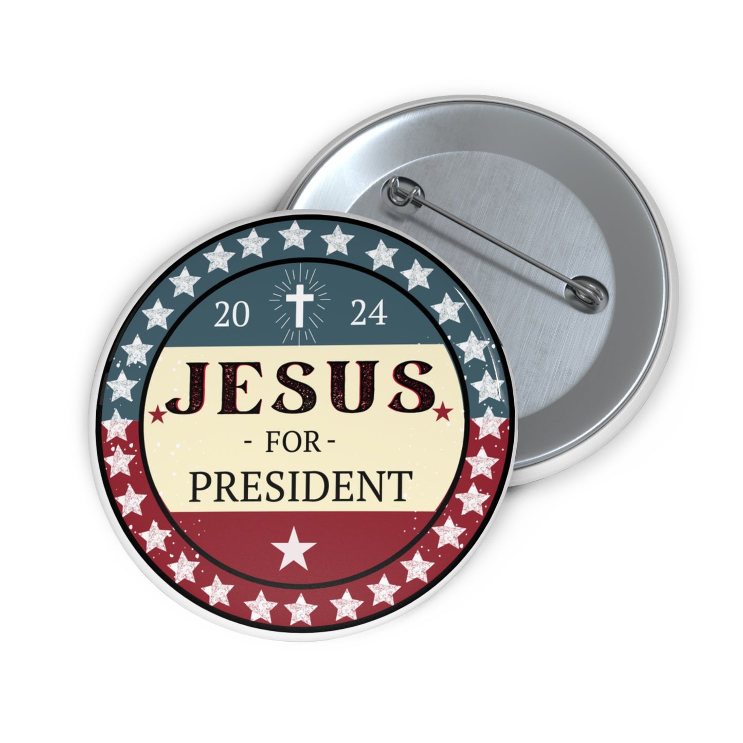 Jesus For President Nostalgia Pin
