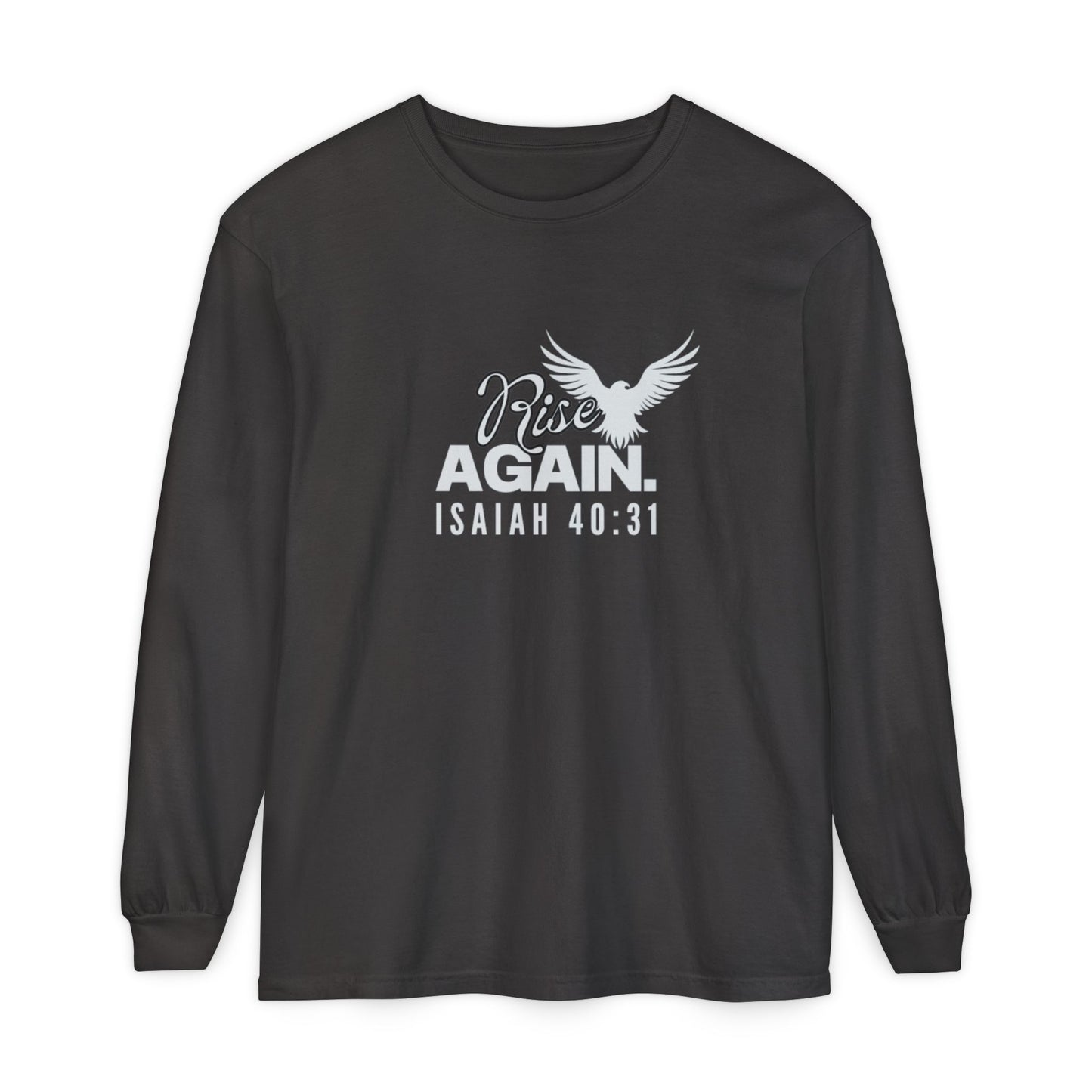 Rise Long Sleeve Tee, Isaiah 40:31 Unisex