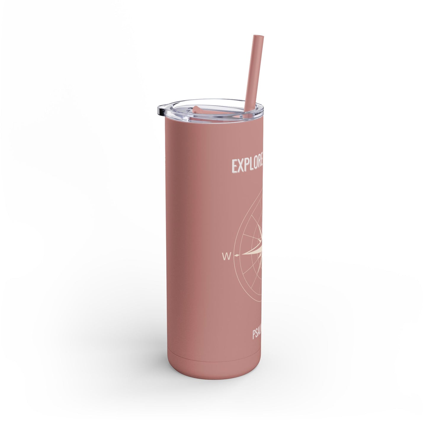 Explore The World Skinny Matte Tumbler, 20oz