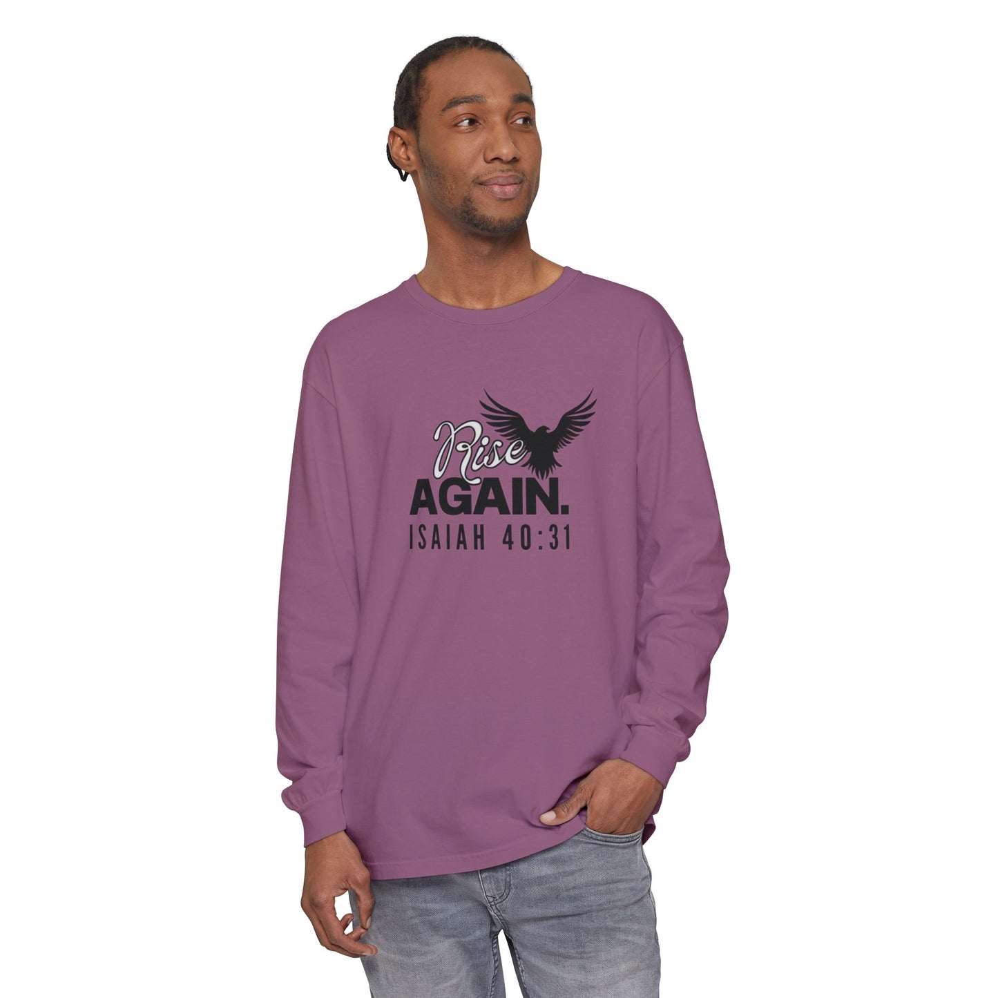 Rise Long Sleeve Tee, Isaiah 40:31 Unisex