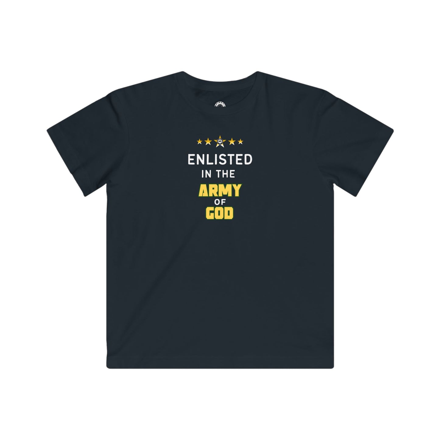 Enlisted In The Army of God Kids Tee