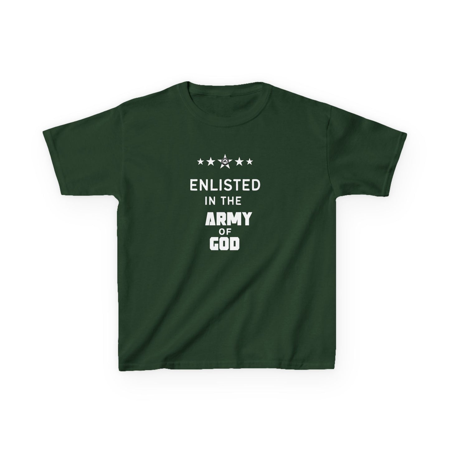 Enlisted In The Army of God "Psalms 84:1-12"  Kids Heavy Cotton™ Tee