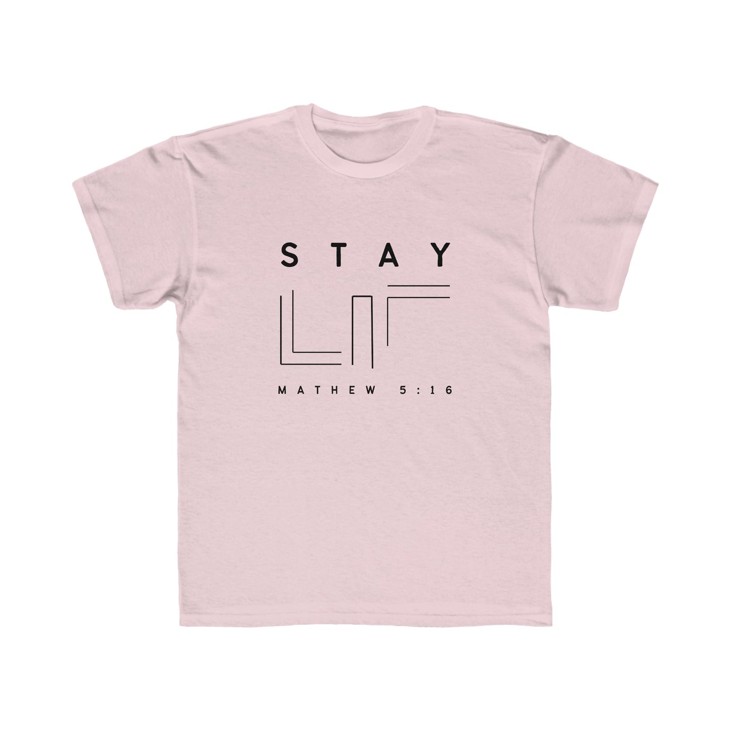 MATHEW 5:16 Stay Lit Kids Regular Fit Tee