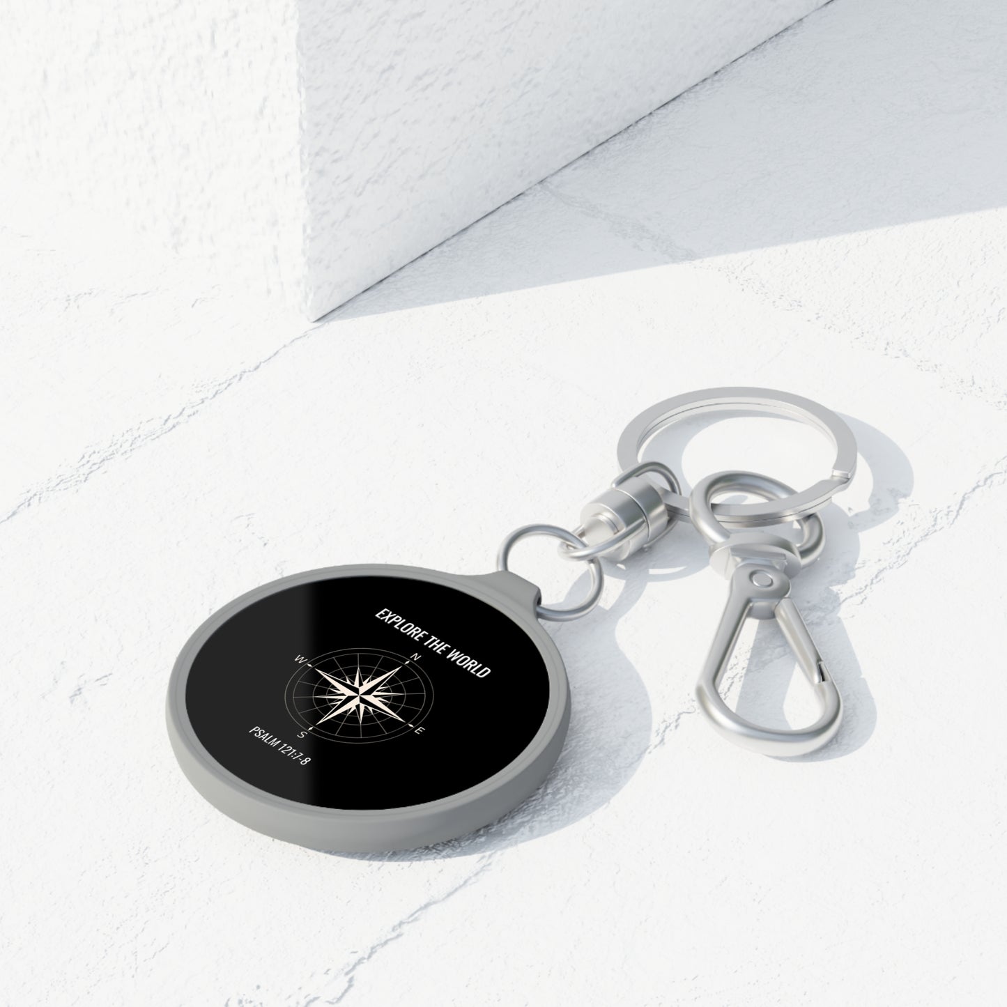 Explore The World Psalm 121:7-8 Key Chain