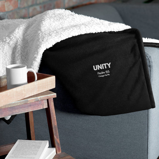 Unity Psalm 133 Embroidered Sherpa Blanket Success