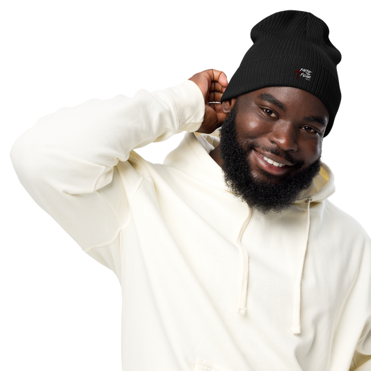 Faith Over Fear Organic Ribbed Beanie