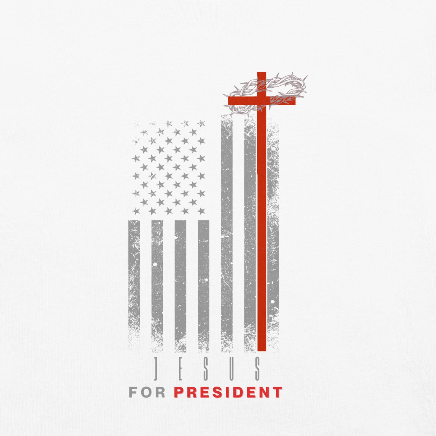 "Jesus For President" Modern Flag T-Shirt
