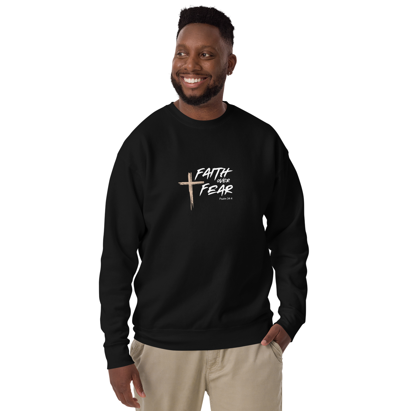 Faith Over Fear Unisex Premium Sweatshirt