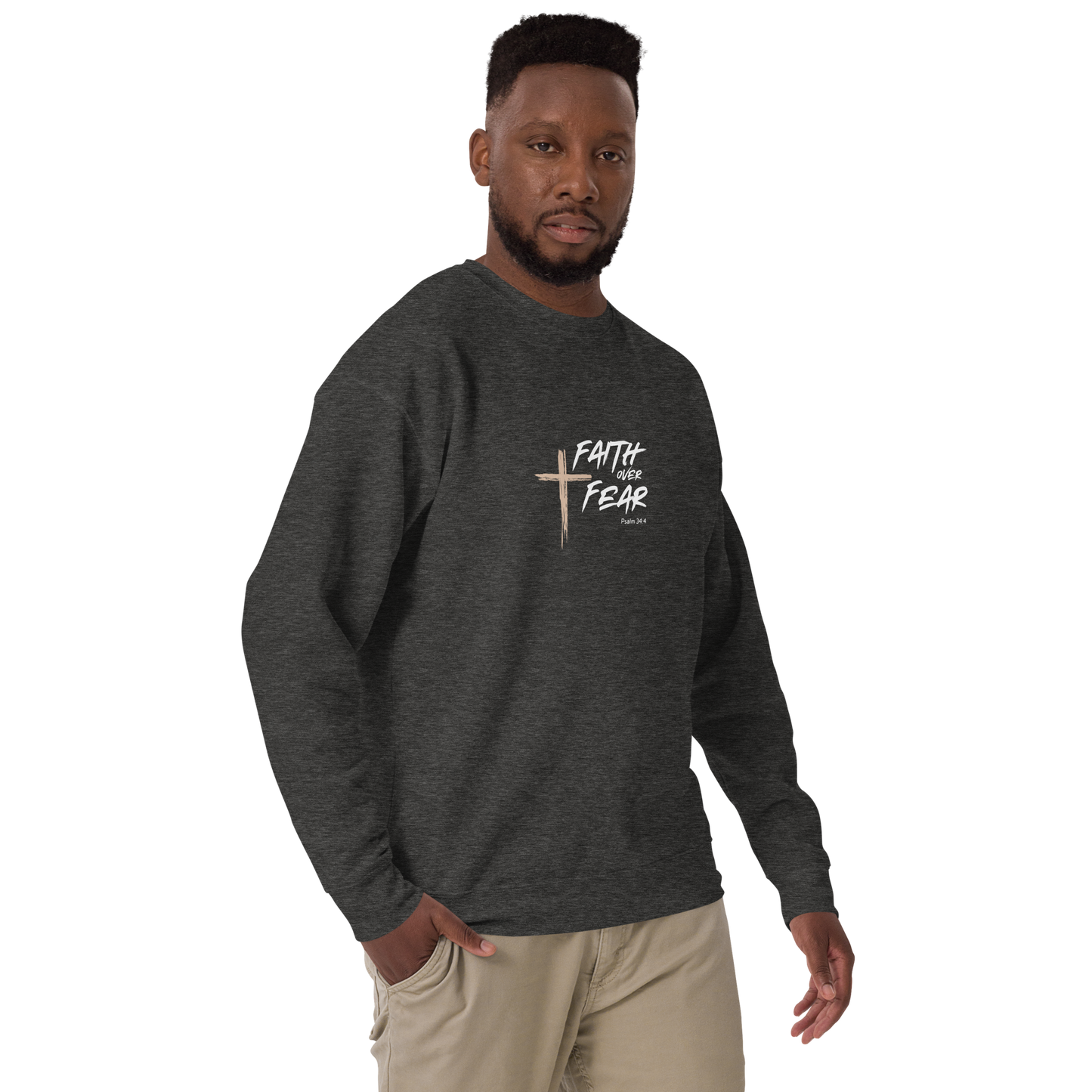 Faith Over Fear Unisex Premium Sweatshirt