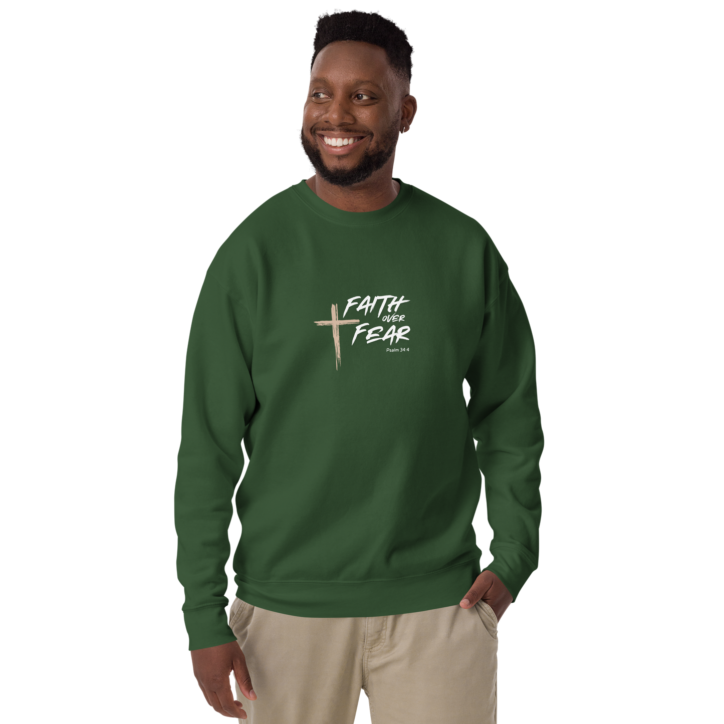 Faith Over Fear Unisex Premium Sweatshirt