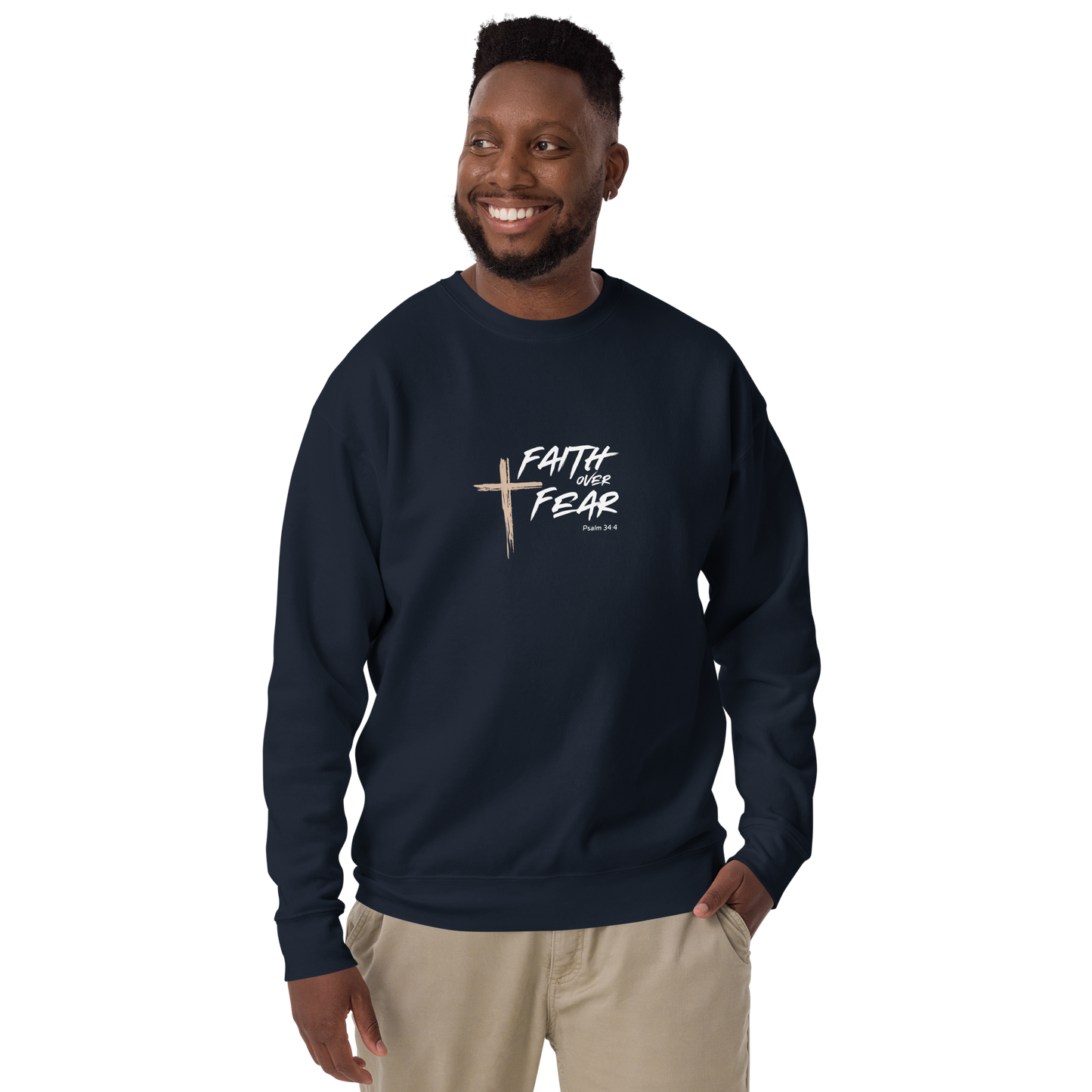 Faith Over Fear Unisex Premium Sweatshirt