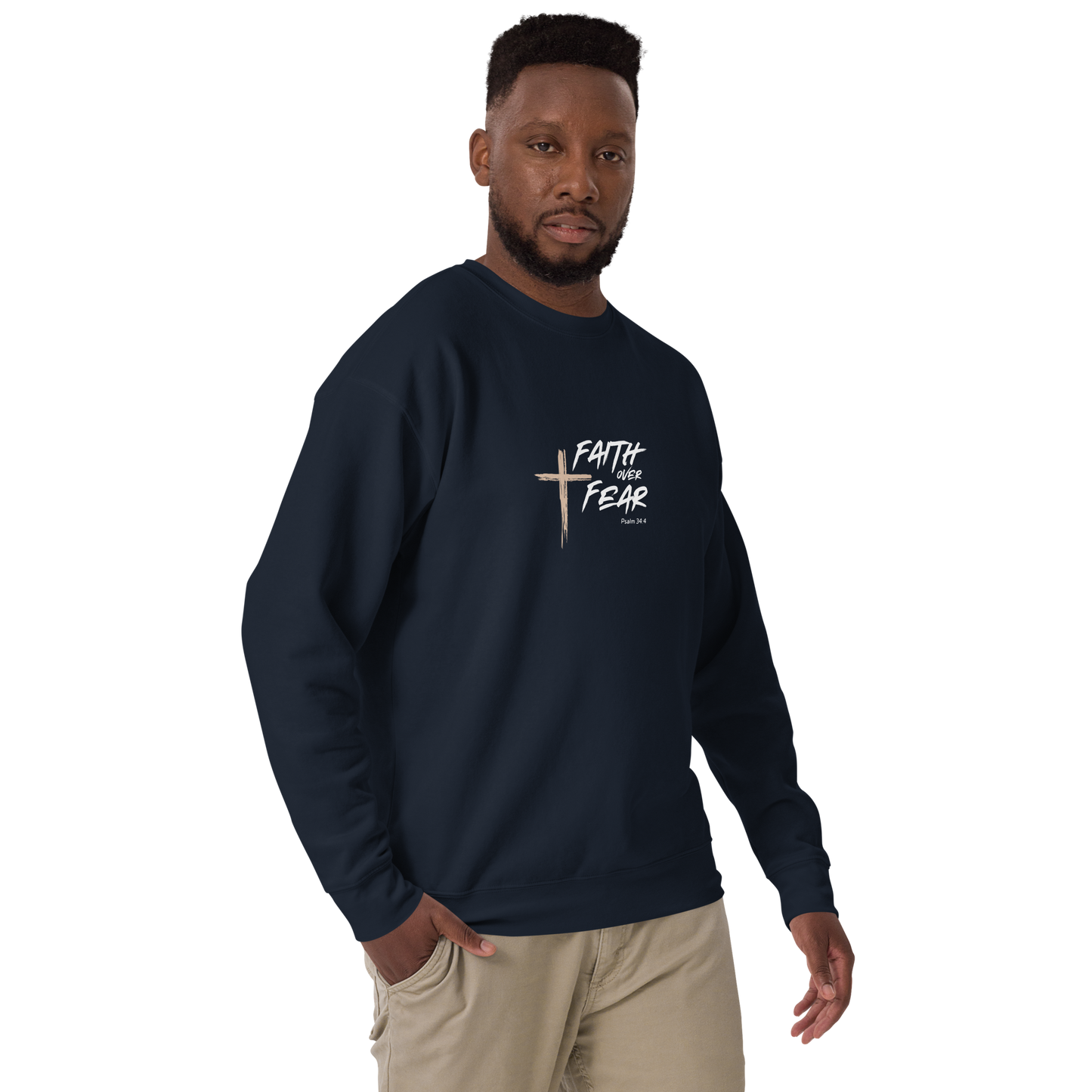 Faith Over Fear Unisex Premium Sweatshirt