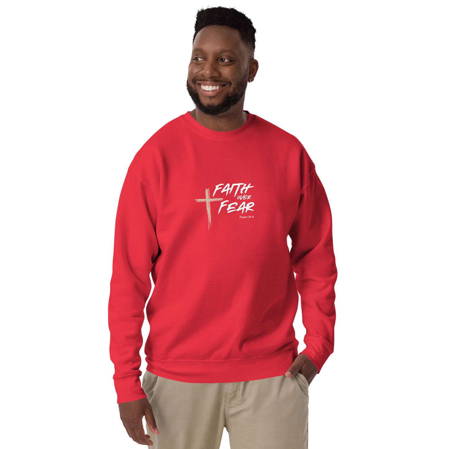 Faith Over Fear Unisex Premium Sweatshirt