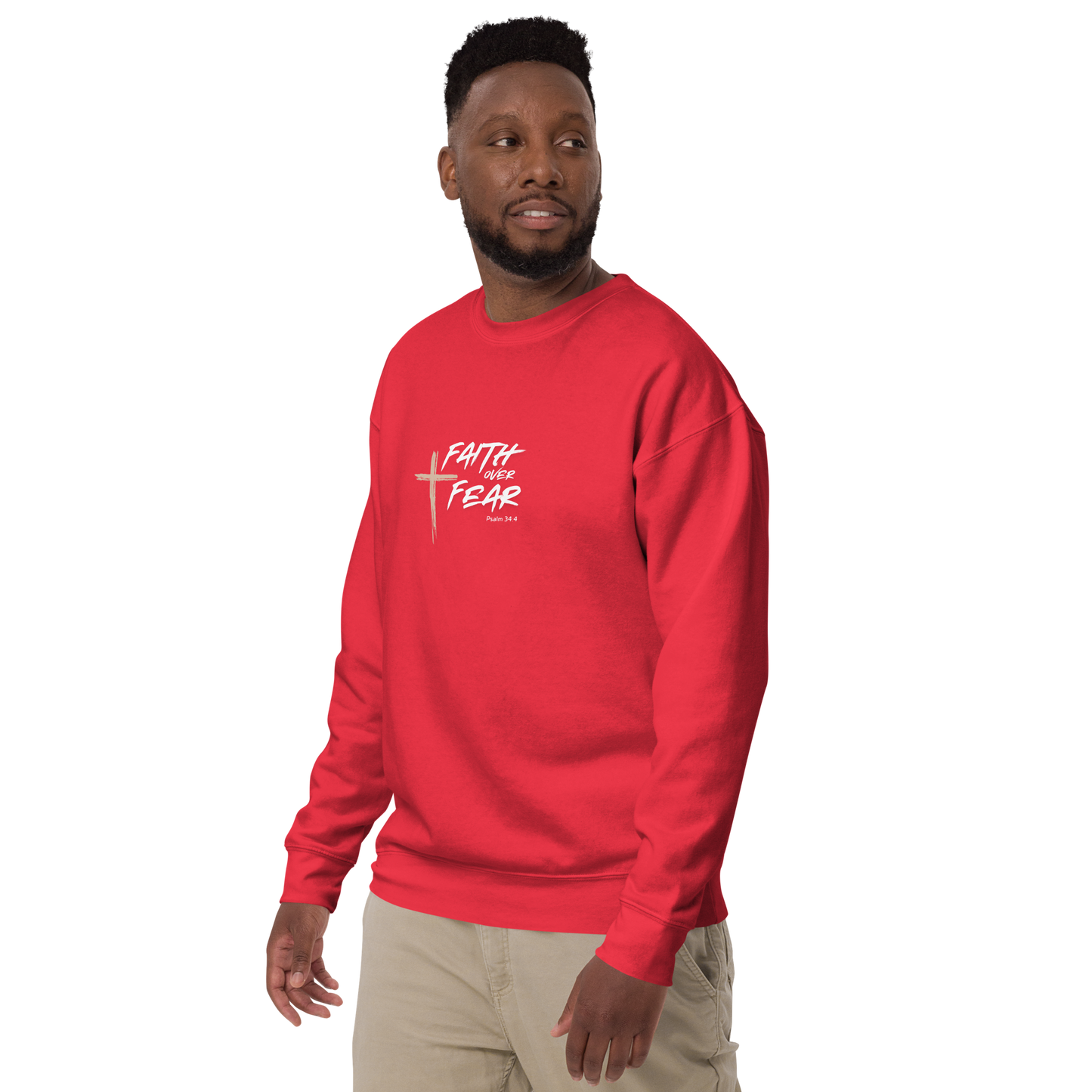 Faith Over Fear Unisex Premium Sweatshirt