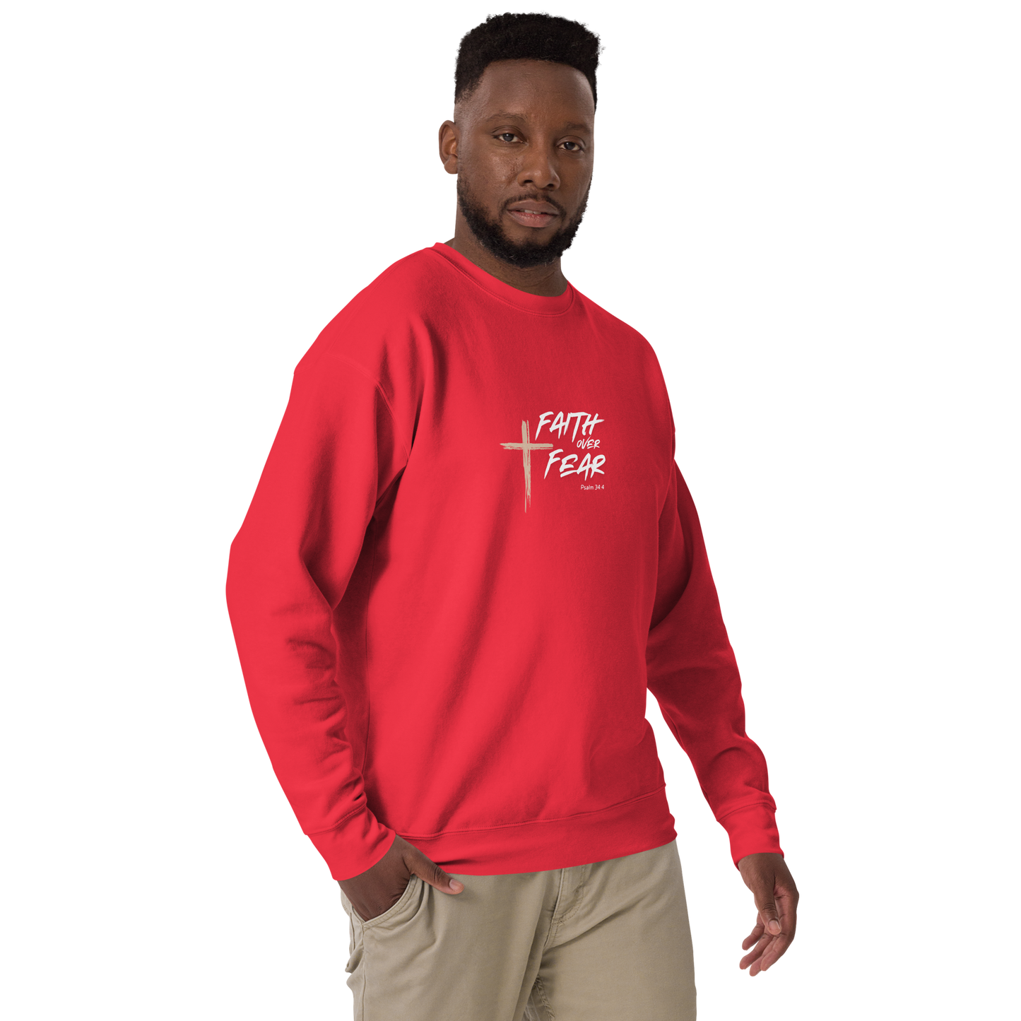 Faith Over Fear Unisex Premium Sweatshirt