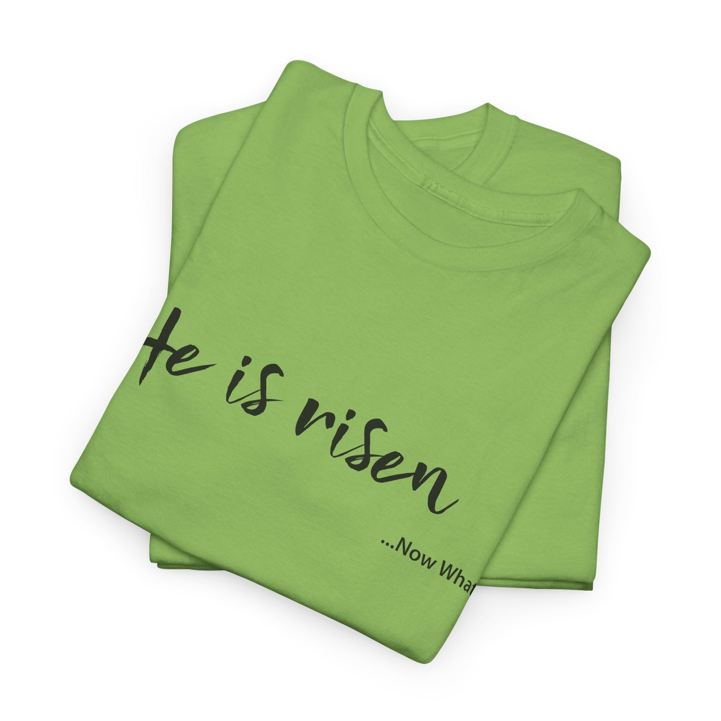 TWC - He Is Risen...Now What?-Unisex Heavy Cotton Tee