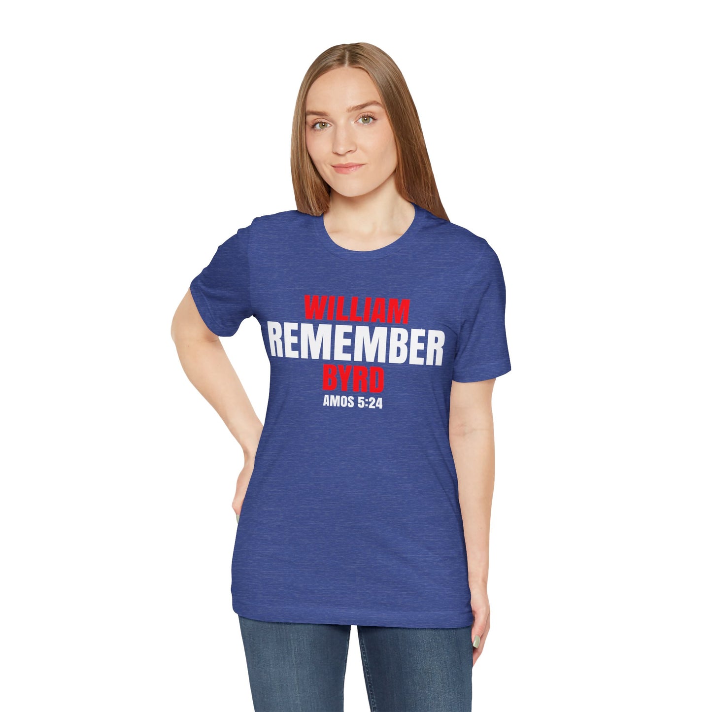 The Remember Series-William Byrd-Unisex Jersey Short Sleeve Tee