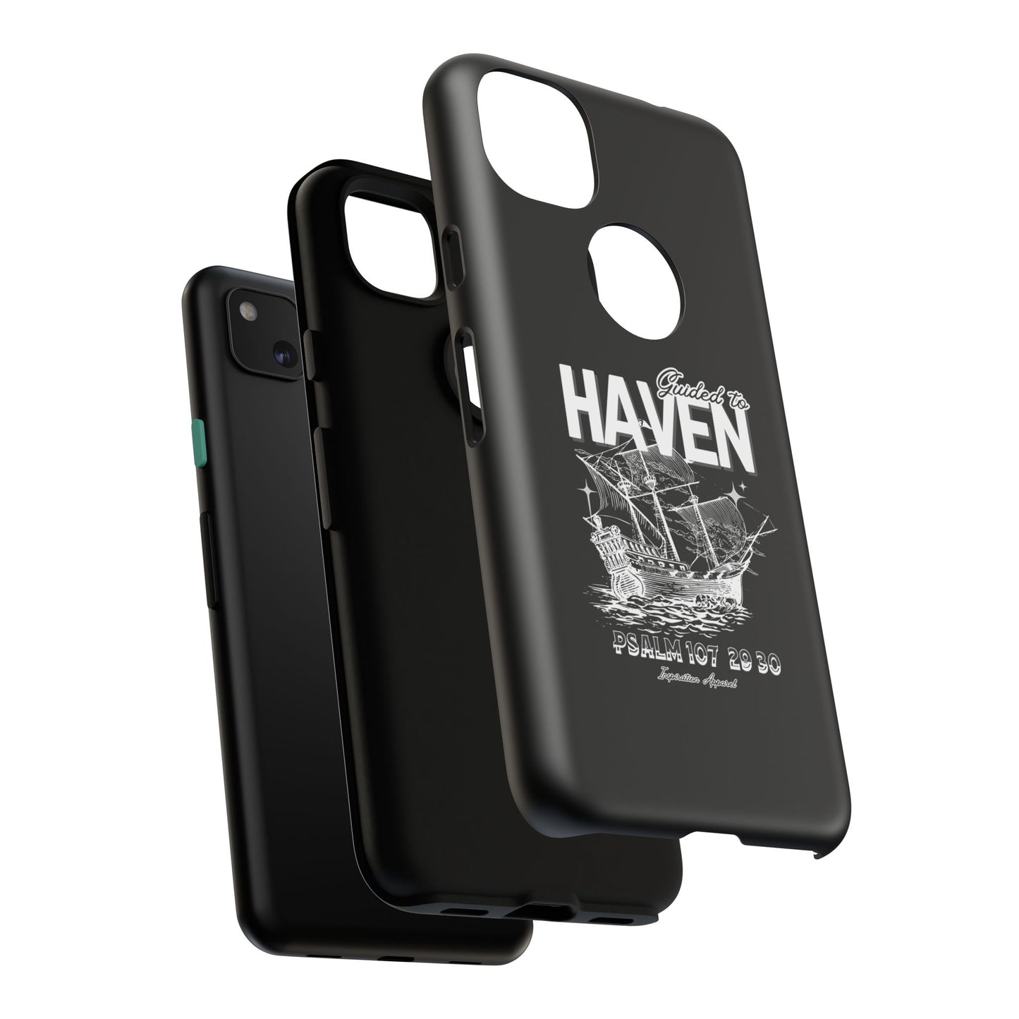 Guided to Haven Psalm 107:29–30 Stylish Phone Case