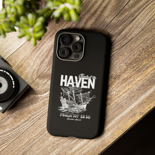 Guided to Haven Psalm 107:29–30 Stylish Phone Case